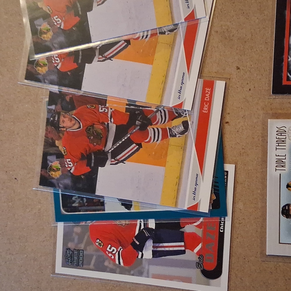 Eric Daze Chicago Blackhawks Hockey Trading Cards Set